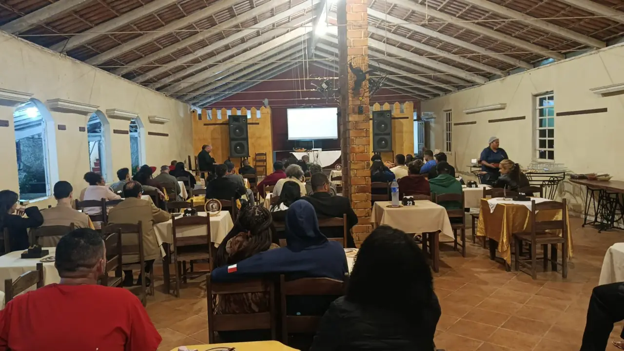 Evento corporativo no salão