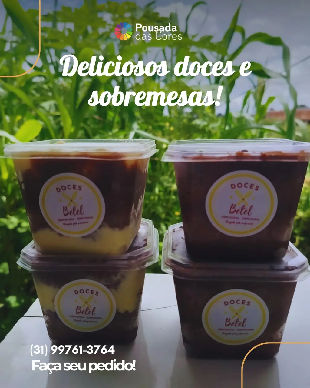 Doces Betel: sobremesas em pote